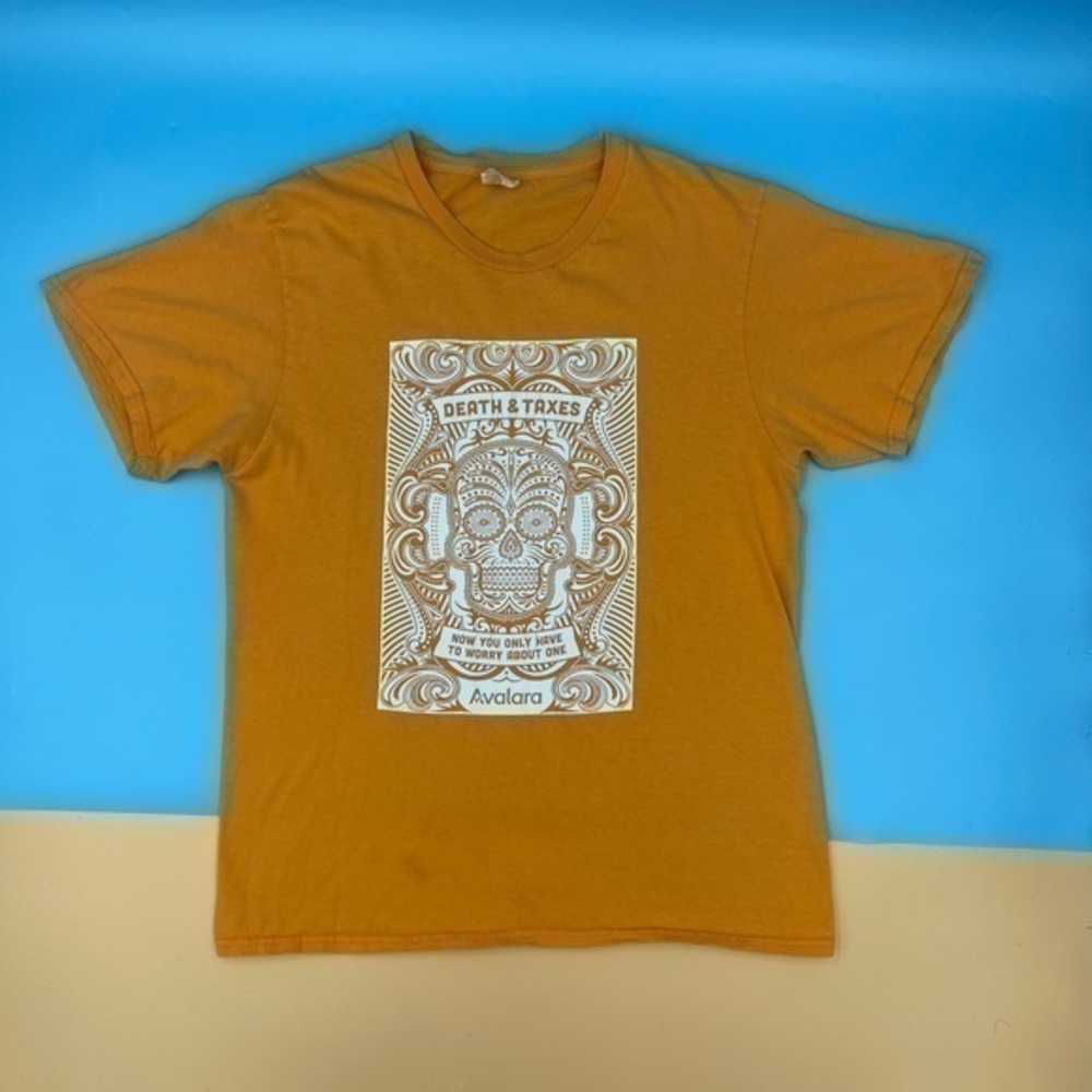 Graphic “Death & Taxes” Tee